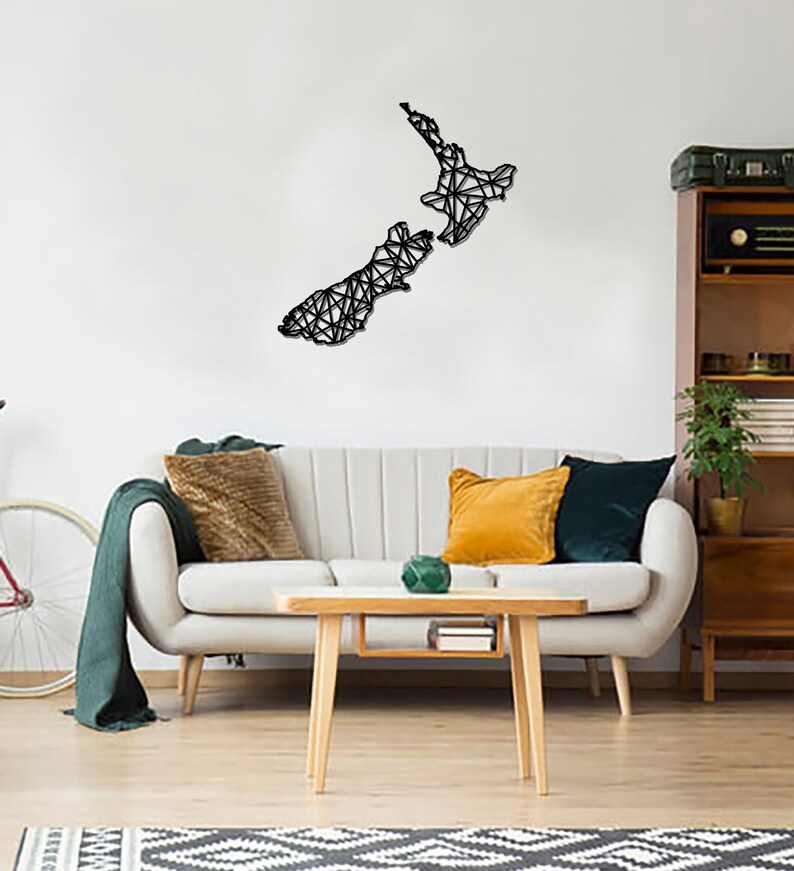 Geometric New Zealand Art Wooden Country Wall Art New Etsy UK