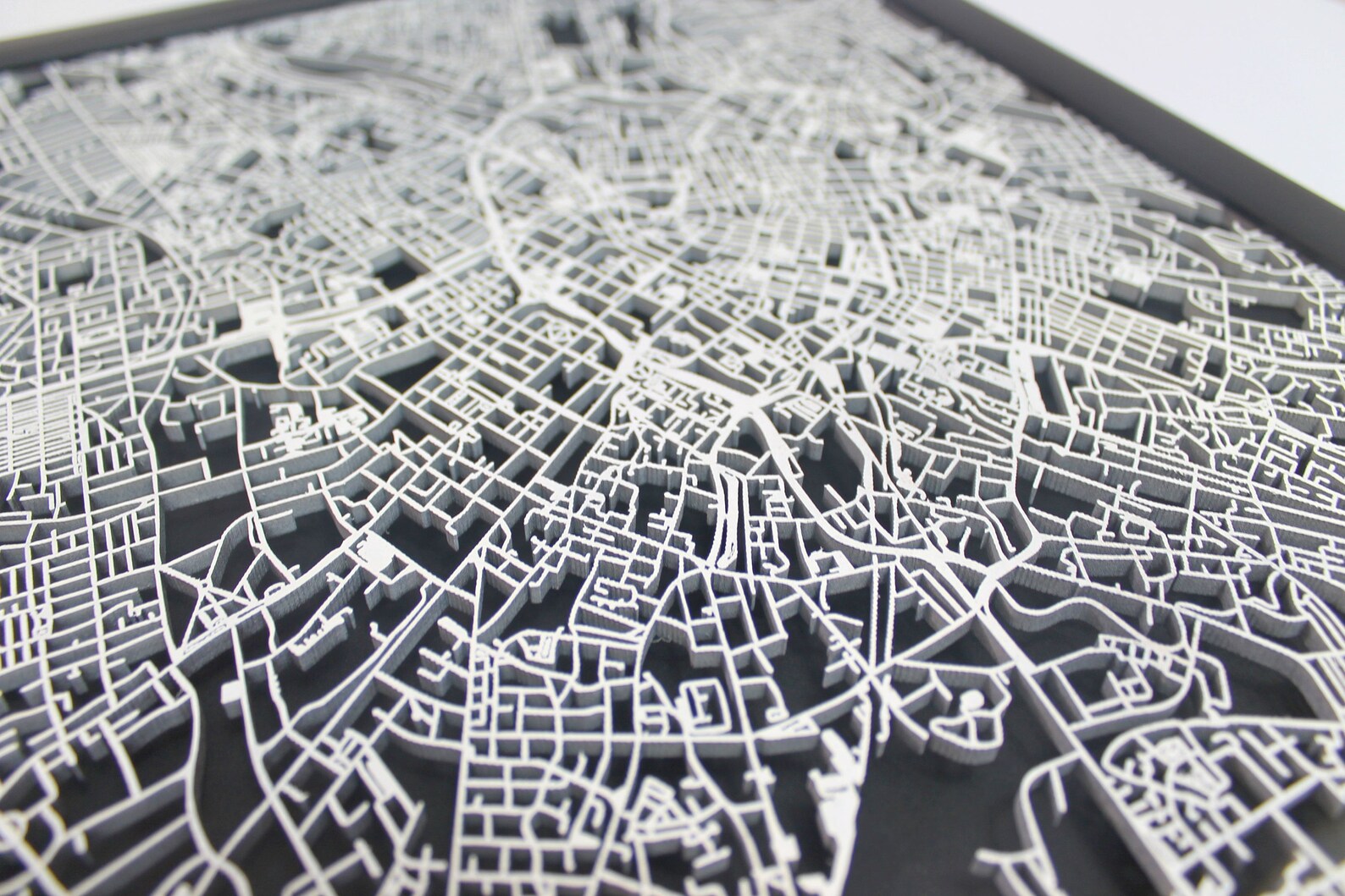 Manchester Laser Cut Street Maps Wooden Map - Etsy UK