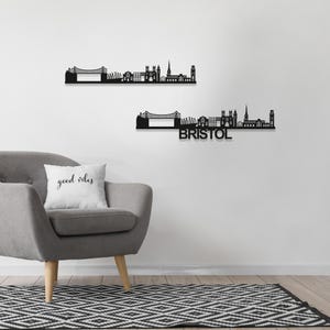 Bristol Skyline Wood Wall Art - Bristol Gift - Skyline Art - Wood Wall Art