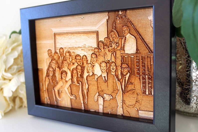 Custom Wood Photo Engraving Personalised Photo Engraving image 4