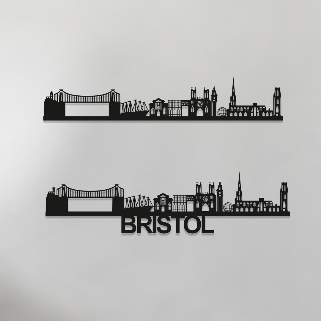 Bristol Skyline Wall Art Bristol Gift Skyline Art Wood Wall Art Etsy UK