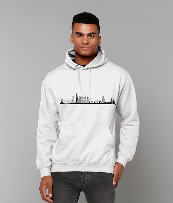 New York Skyline Hoodie - New York Clothing - New York Gift