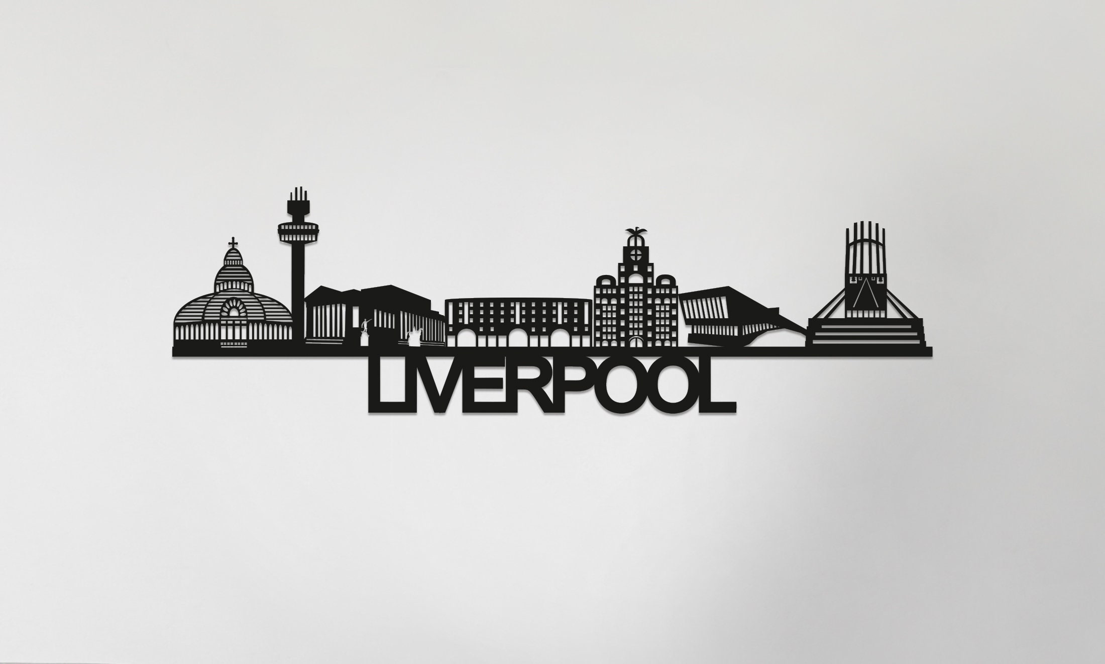 Liverpool Skyline Liverpool Gift Skyline Art - Etsy UK