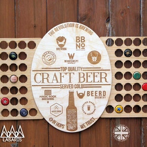 Birra artigianale birra in bottiglia tappo collezione Cap Art regalo birrerie regalo per lui