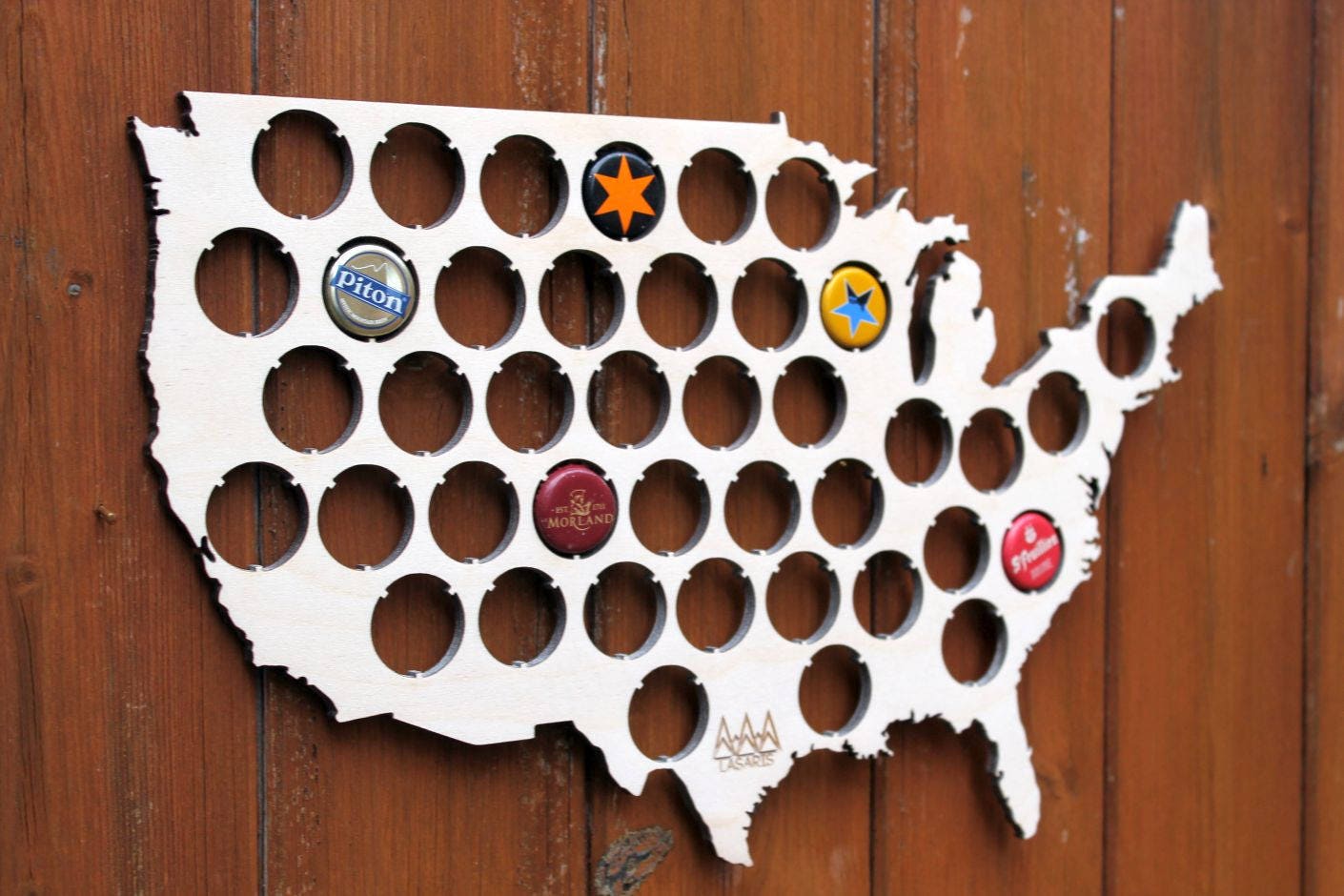 USA Beer Cap Map Bottle Cap Map Collection Beer Cap Gift Art Etsy UK