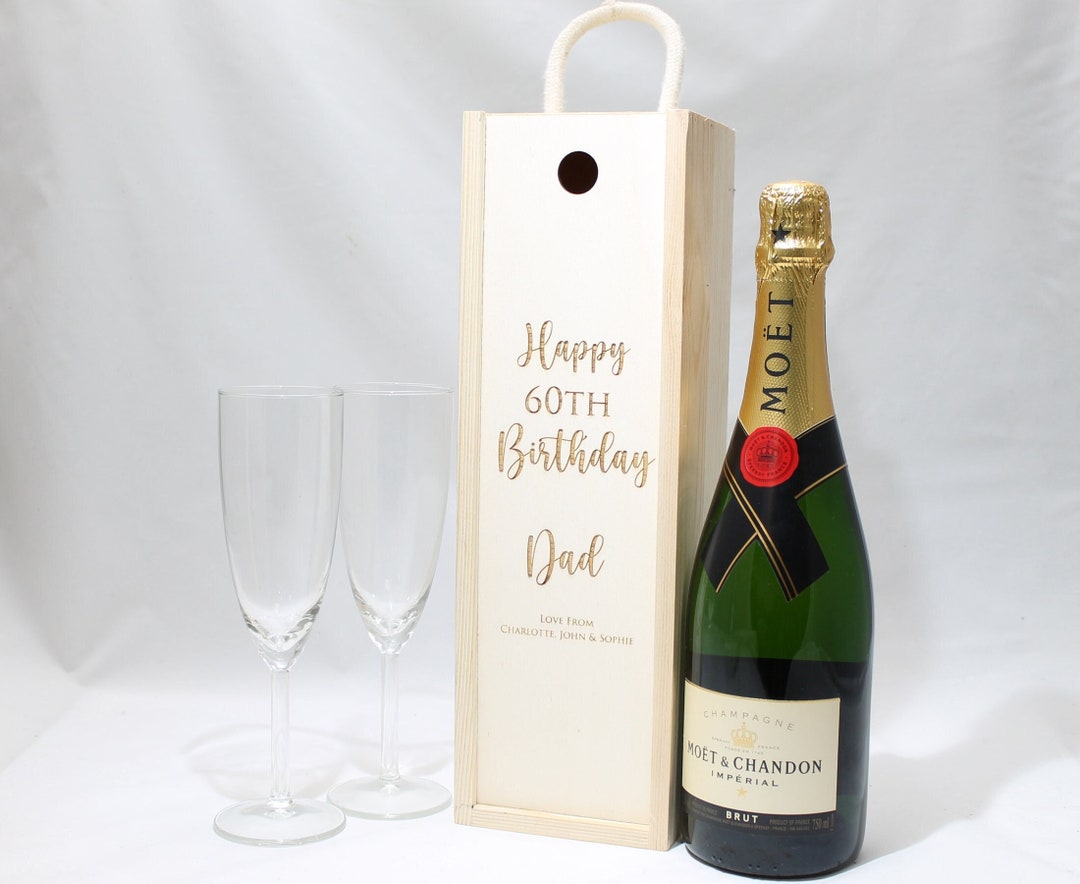Personalised Birthday Bottle Box Customised Birthday Gift Present ...