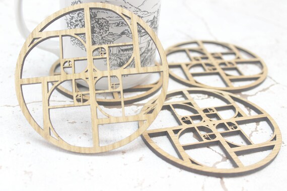 Torus coasters sacred geometry cut and laser engraved Torus coasters sacred geometry cut and laser engraved