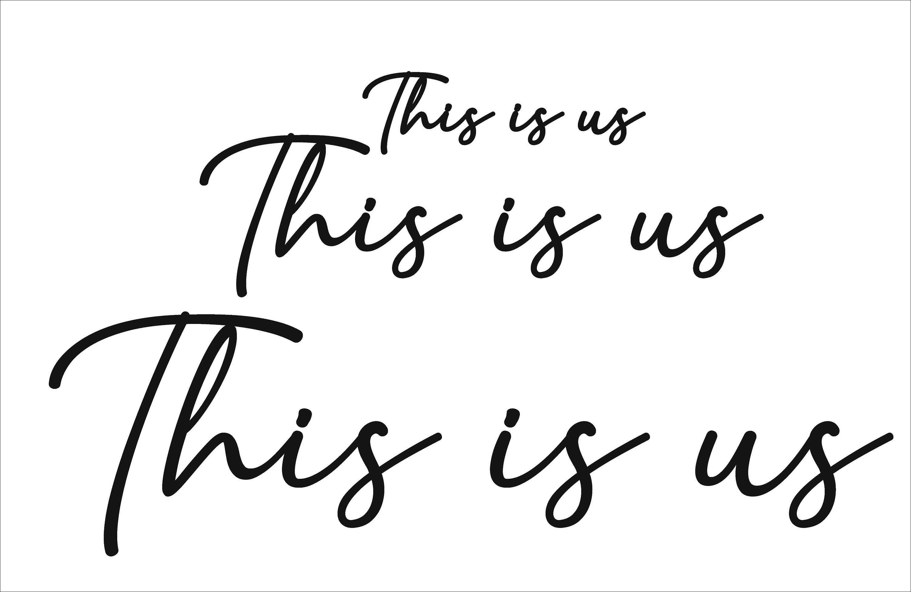 This is Us Word Art Wooden Word Text Art House Home Art Etsy UK