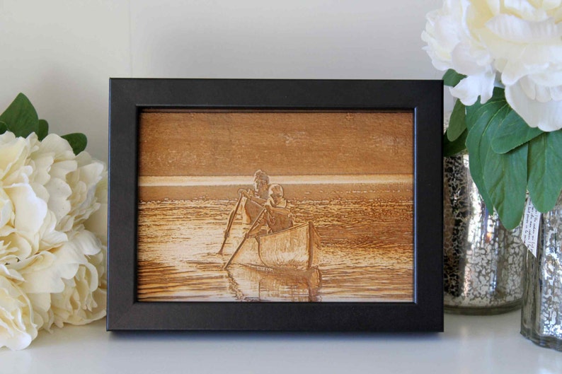 Custom Wood Photo Engraving Personalised Photo Engraving image 5