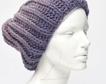 Merino wool knitted winter beanie