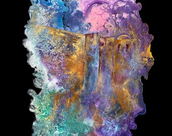 Jerusalem Illuminated - Abstract Print with