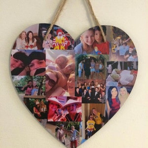 Heart Shape Photo Collage 20cm image 1