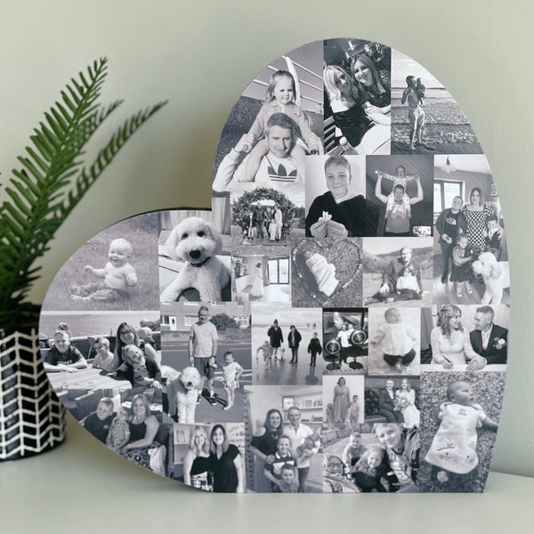 30cm Heart Photo Collage