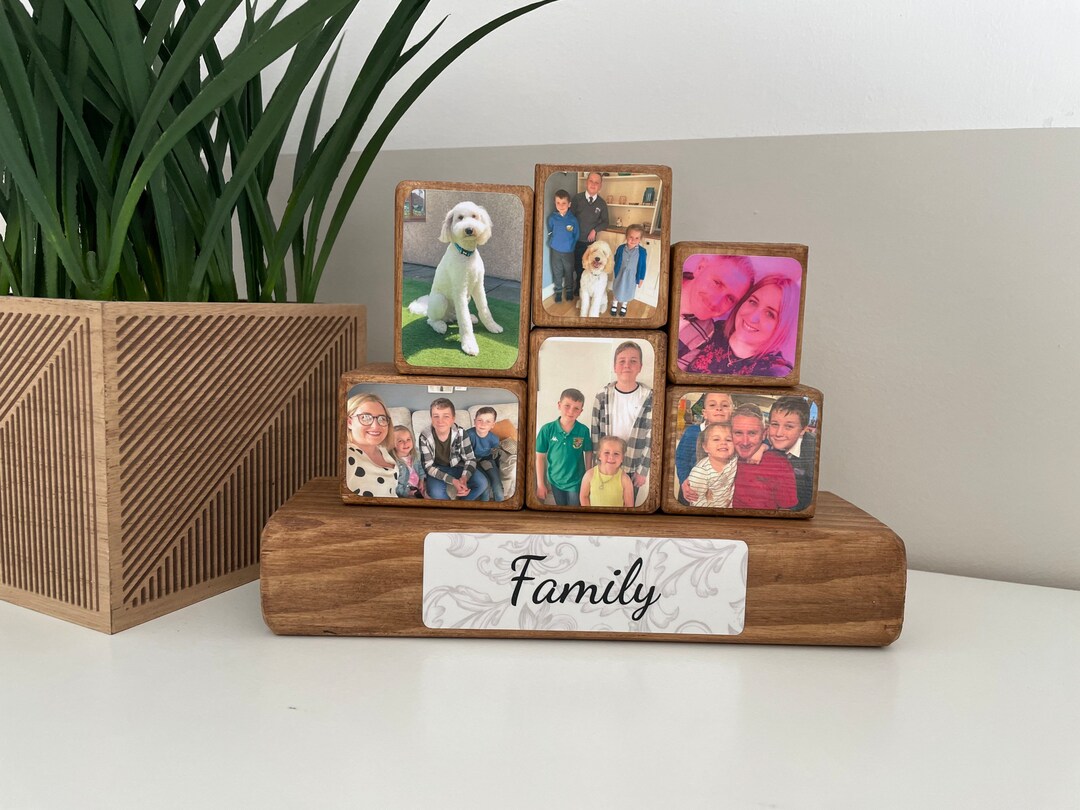 Stacking Photo Memory Stacking Photo Blocks Set - Family - Etsy