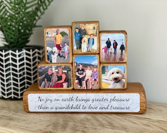 Photo Stacking Blocks - personalised gift for mum or grandma