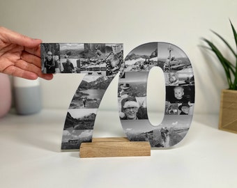 Acrylic Photo Number, Photo Collage, Birthday Gift, Photo Gift, Photo letter, Personalised gift,
