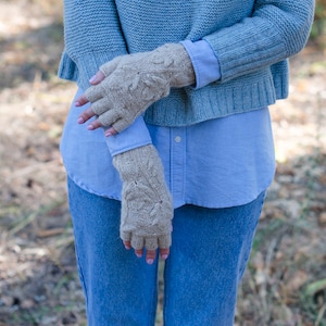 Fingerless gloves pattern Easy gloves knit pattern Fall Foliage Fingerless Gloves Wrist warmers knit pattern Glove pattern Knitter&#39;s gift