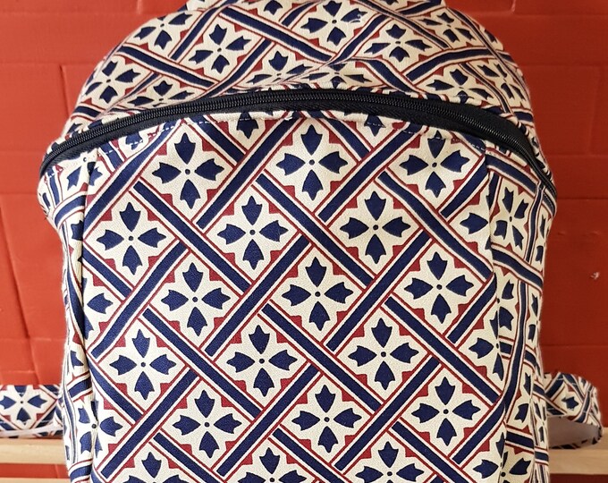 ladies oilcloth rucksack