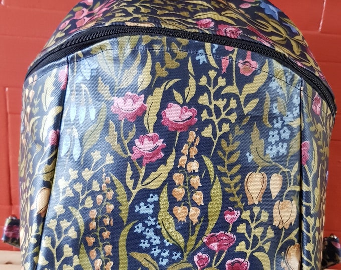 ladies oilcloth rucksack