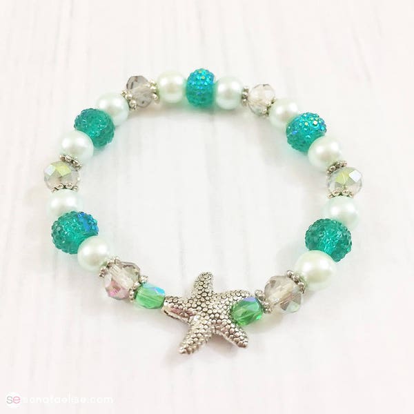Mermaid Bracelet | Toddler Bracelet | Toddler Jewelry | Girl's Bracelet | Mermaid Jewelry | Birthday Gift | Christmas Gift