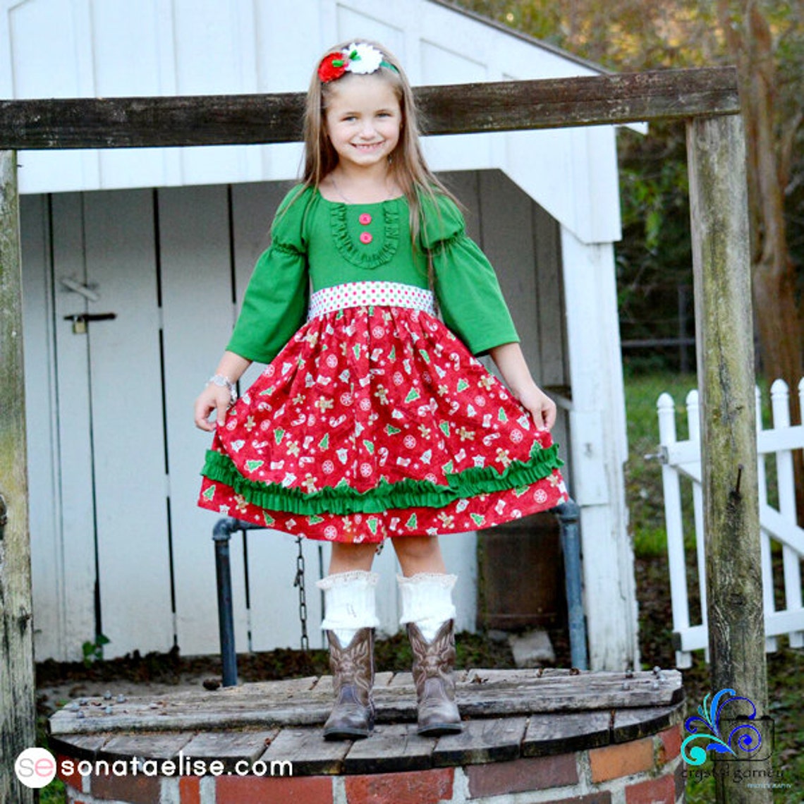 Girls Christmas Dress Toddler Christmas Dress Christmas Etsy