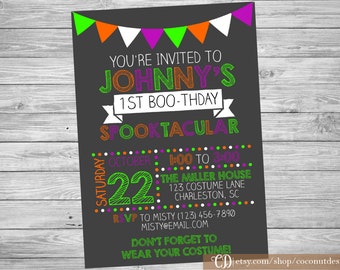 boos and booze halloween party halloween party invitation etsy