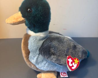 Ty-Original Beanie Buddy Jake 9” Mallard Duck Vintage 1998