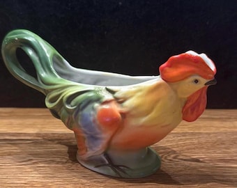 Jarra para crema Vintage Rooster, fabricada en Alemania #5325