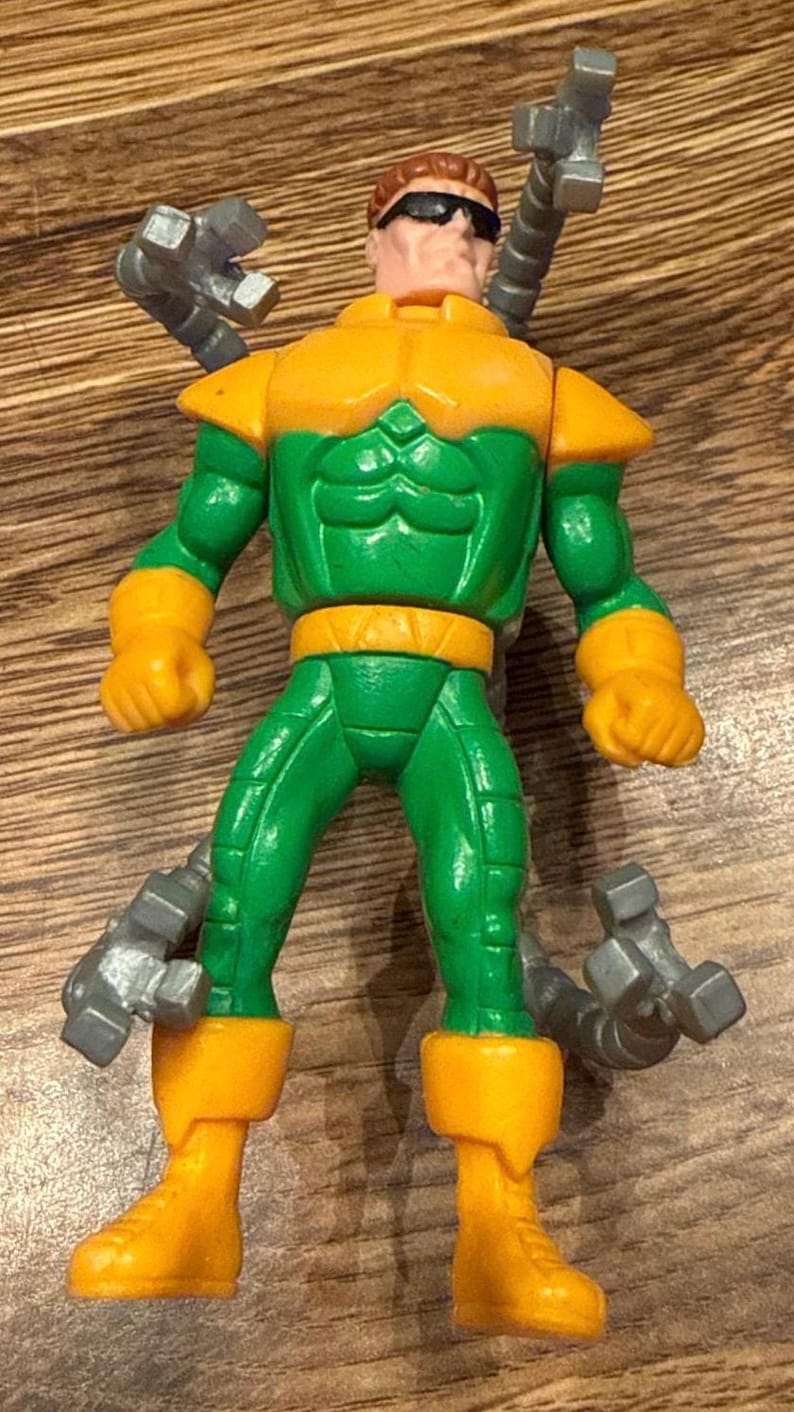 1995 Marvel Doctor Octopus Doc Ock Spider-Man Vintage figurka akcji, wysokość 3,75 cala zdjęcie 1