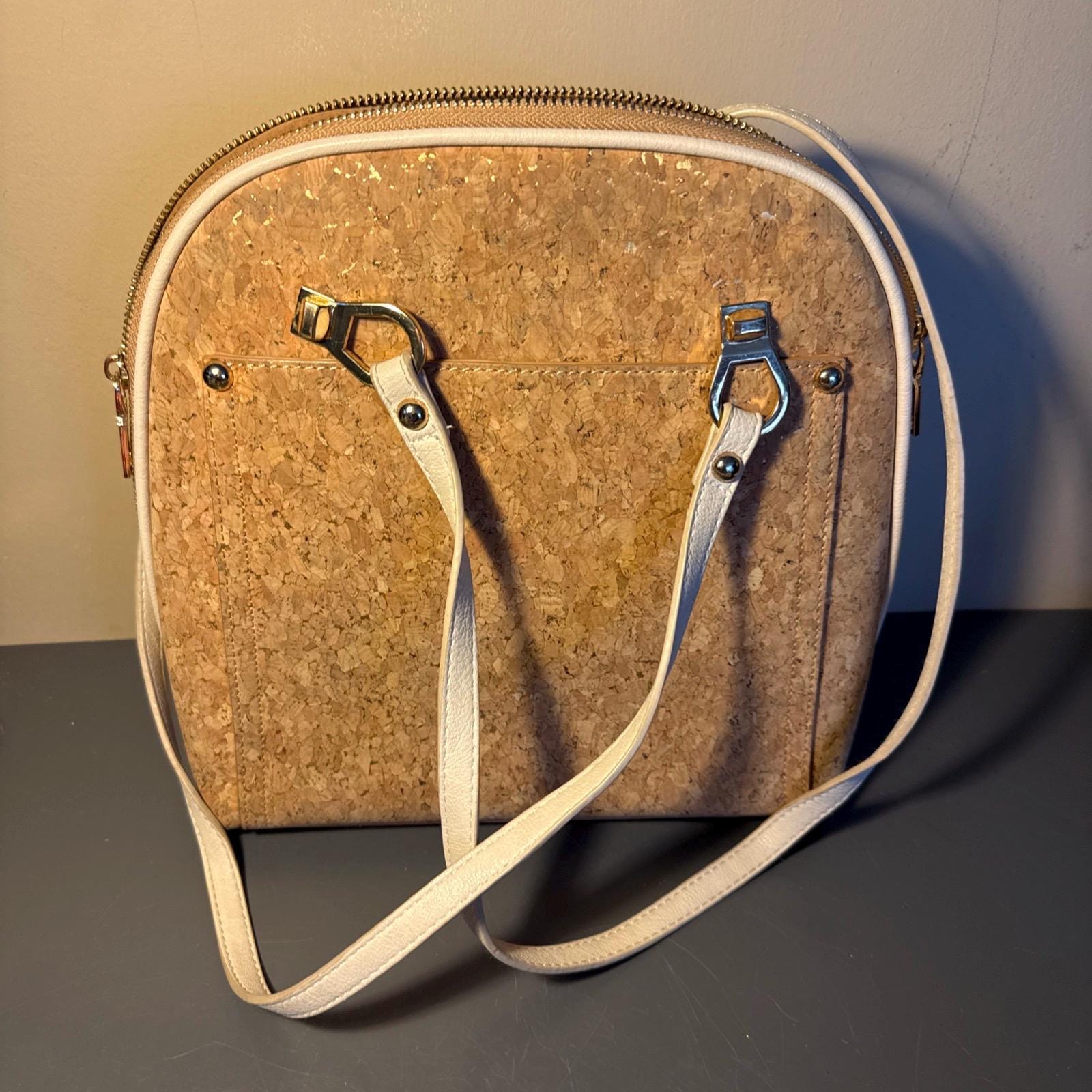 Miztique Daisy Cork‎ Backpack Purse Convertible Bag White Straps Adjustable Convertible Straw Backpack Purse for Women | Miztique – MMS  main image 2