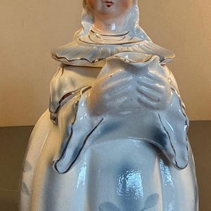 Vintage Lipper & Mann Koloniale Figural Lady Teekanne Spieluhr funktioniert nicht