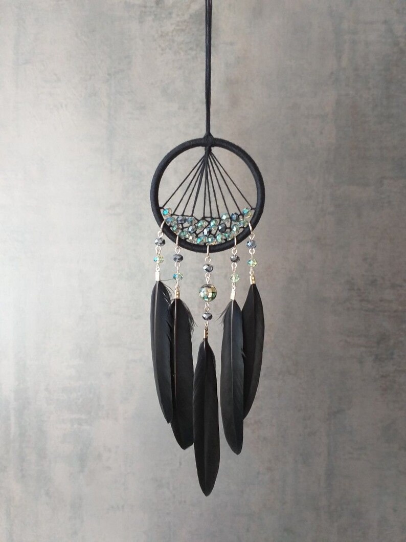 Black Car Dream Catcher Car Charm Small Dream Catcher for Car Etsy