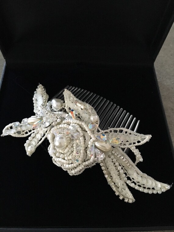 Tiny dancer lace wedding bridal headpiece