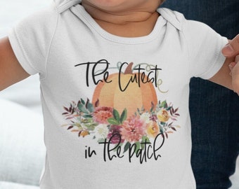 The Cutest Pumpkin in the Patch Shirt / Girl Fall shirt / Pumpkin Patch Outfit / Pumpkin shirt baby girl / Baby girl Pumpkin Shirt Custom