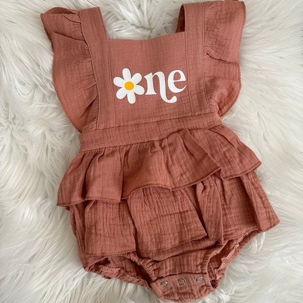 Two Cute Daisy Birthday Shirt For Baby And Toddler Girls For Birthday Party Gift Outfit Natural Shirt 2T-636802