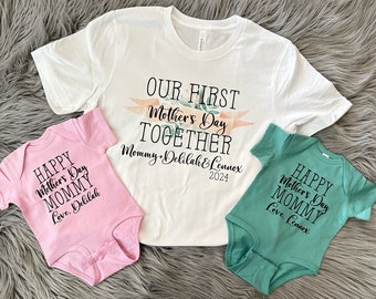 1st Mothers Day baby. Twin Mom. Twin Gift. First Mothers Day. Our First Mothers Day. Mothers day gift. Mom gift. New mom. New Baby.