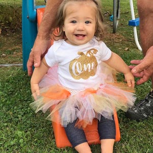 first birthday pumpkin outfit.pumpkin name bodysuit. pumpkin. fall birthday. fall shirt. fall name bodysuit. pumpkin patch outfit. image 2