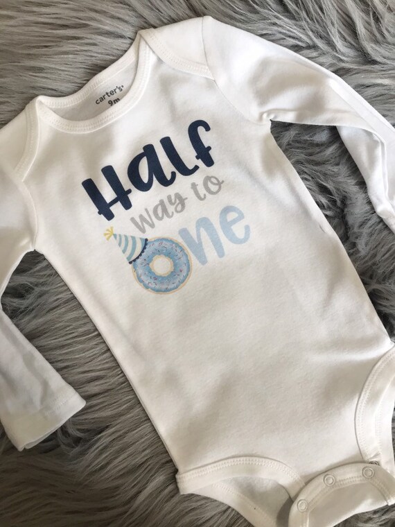 half birthday onesie target