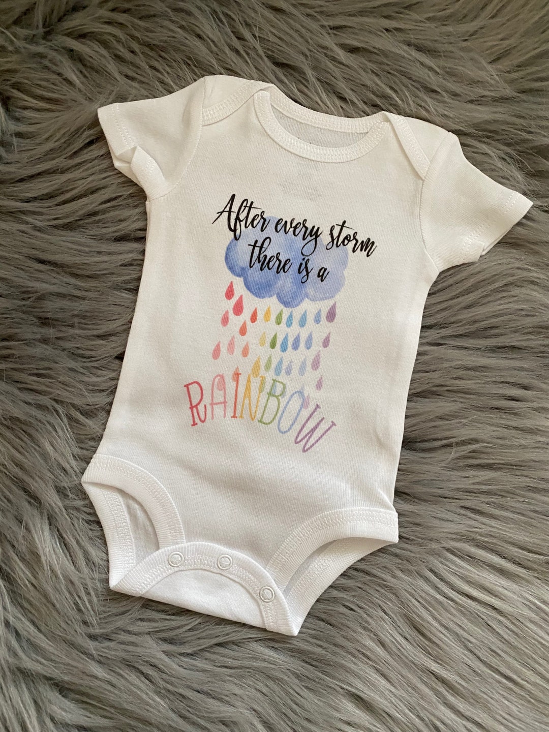 Rainbow Rainbow the Rainbow After the After Every Storm  There is a Miracle Ivf Rainbow Shirt