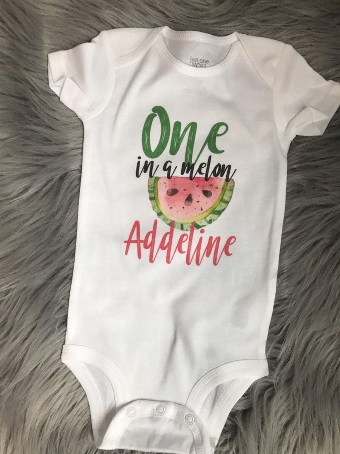 Download One in a melon Birthday bodysuit. smash cake bodysuit. | Etsy