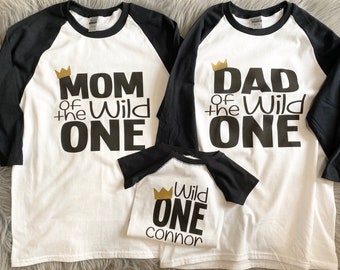 Wild One Birthday. King of all wild things. first birthday shirt. Wild one sister brother.Boy birthday outfit.  Boy first birthday. Wild fam