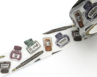 Fountain Pen Washi Tape, Japanese Stationery