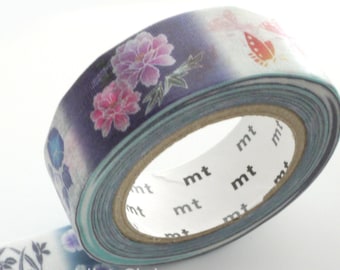 Japanese kimono pattern washi tape, Lots of flowers washi tape