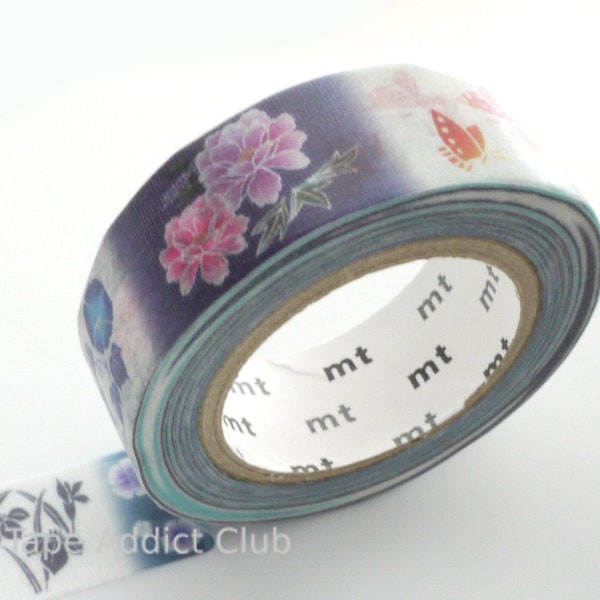 Japanese kimono pattern washi tape, Lots of flowers washi tape