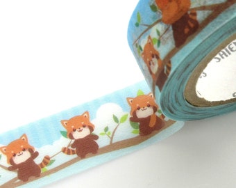 Red panda washi tape, Japanese washi tape