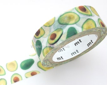 Avocado decoration, Japanese washi tape