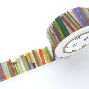 Bookshelf Washi Tape: Japanese Book Lover's Tape (23mm x 7m)