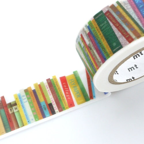 Bookshelf washi tape, Unique hobonichi decoration