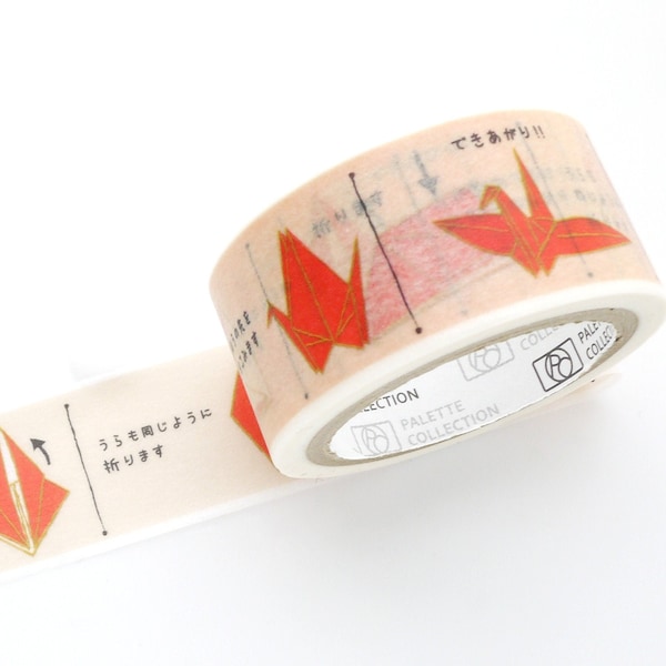 Origami crane, Japanese washi tape