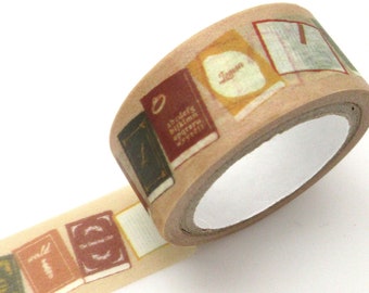 Books washi tape, Stationery lover, Japanese washi tape, Book lover gift idea